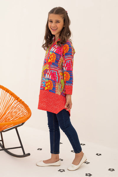 Zellbury Girls | 1 Piece Khaddar | Kurta - 1197 -  Zellbury Girls Essential Pret - Original Designer Dress - House of Maryam