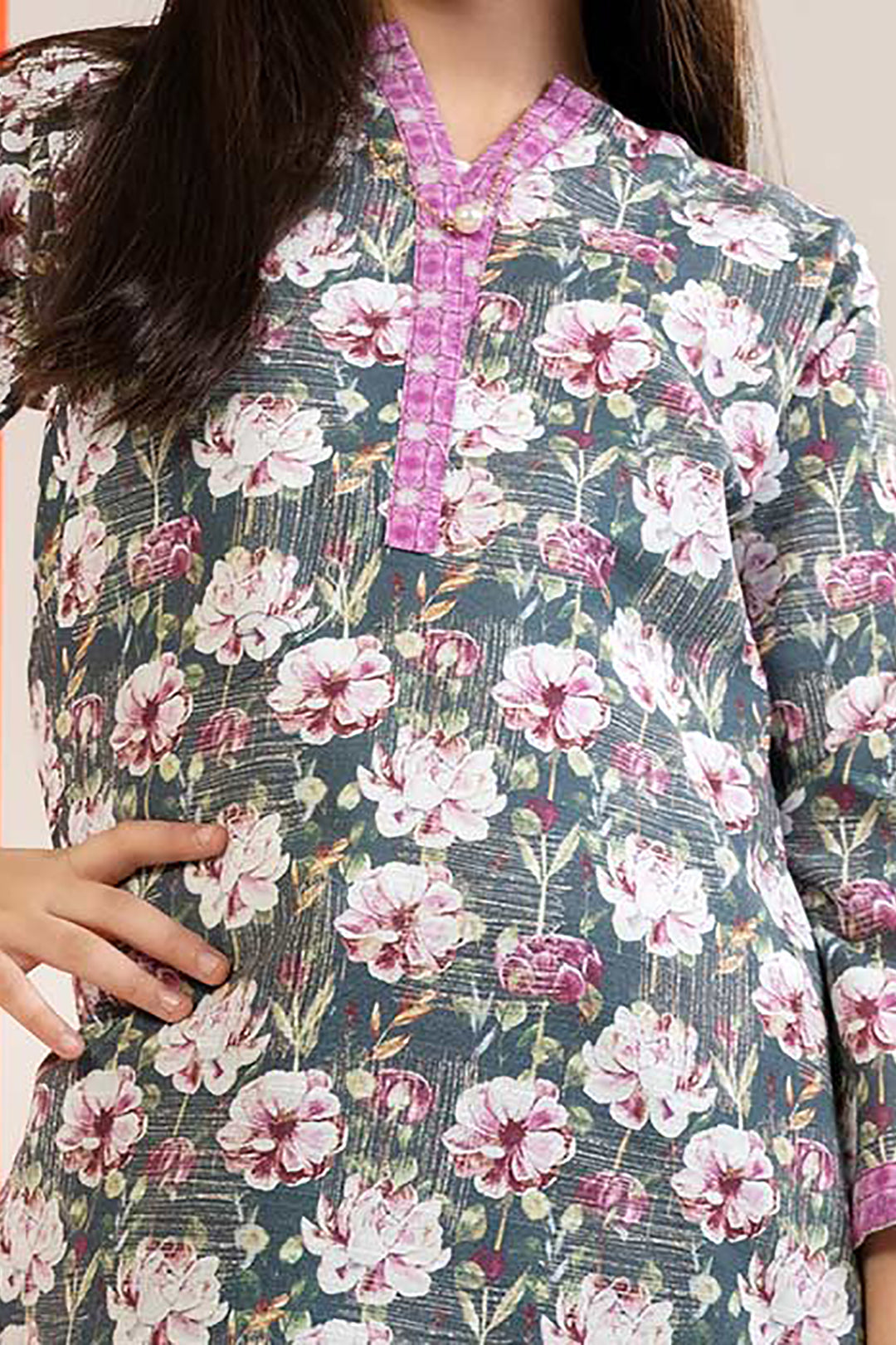 Zellbury Girls | 1 Piece Khaddar | Kurta - 1218 -  Zellbury Girls Essential Pret - Original Designer Dress - House of Maryam