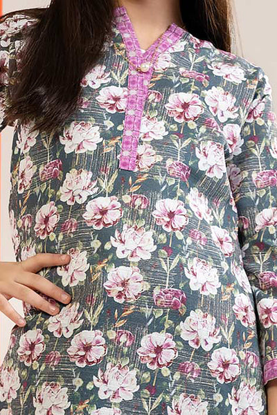 Zellbury Girls | 1 Piece Khaddar | Kurta - 1218 -  Zellbury Girls Essential Pret - Original Designer Dress - House of Maryam