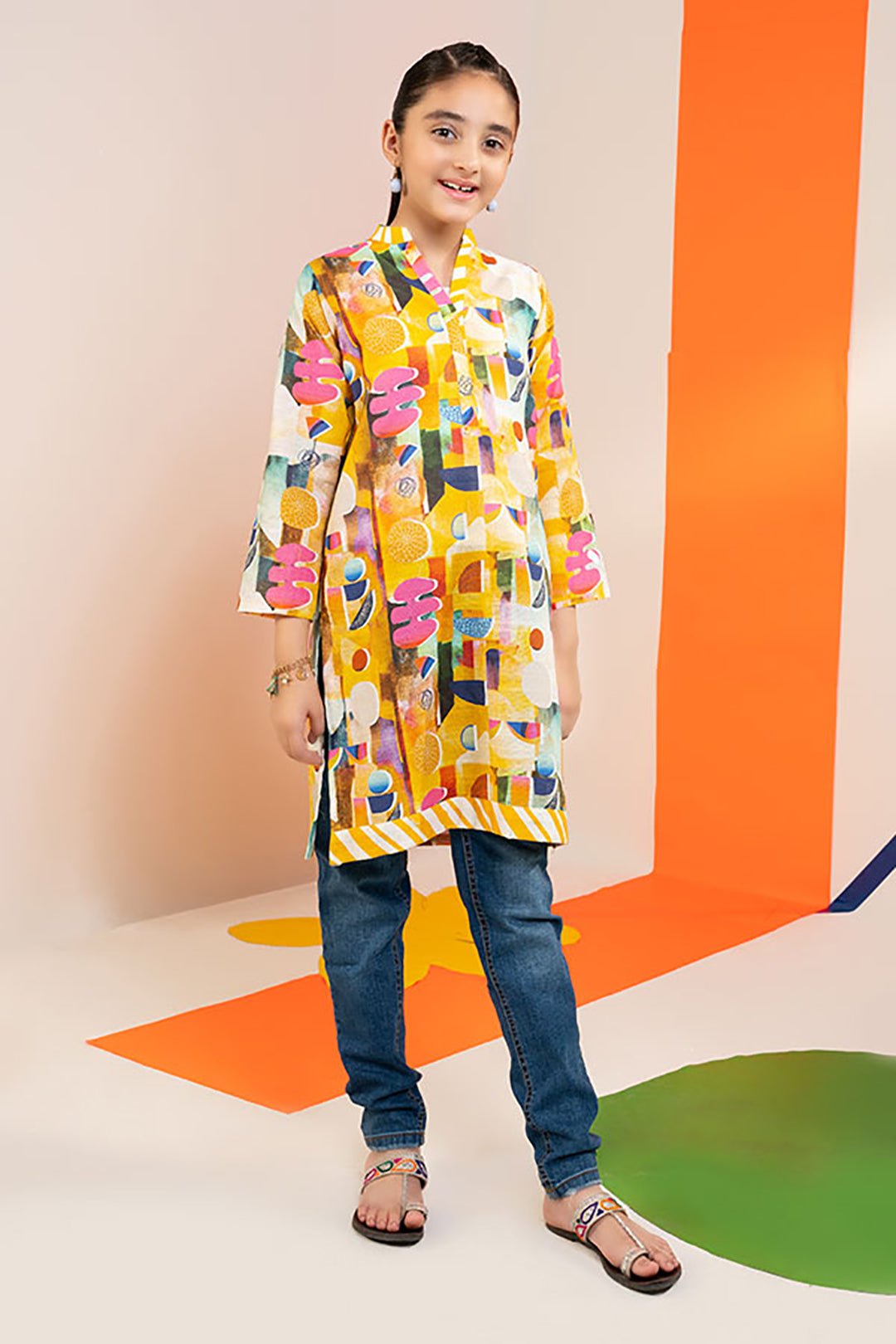 Zellbury Girls | 1 Piece Khaddar | Kurta - 1221 -  Zellbury Girls Essential Pret - Original Designer Dress - House of Maryam