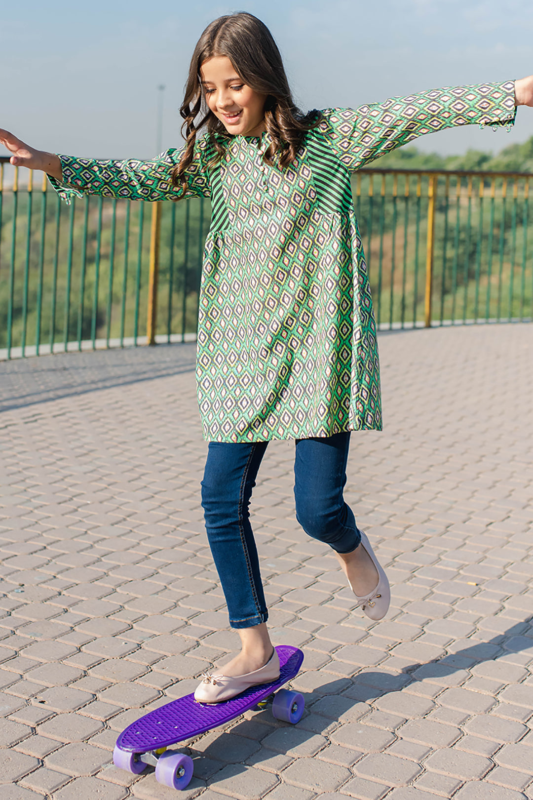 Zellbury Girls | 1 Piece Khaddar | Kurta - 1224 -  Zellbury Girls Essential Pret - Original Designer Dress - House of Maryam
