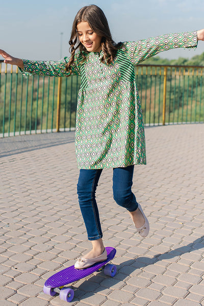 Zellbury Girls | 1 Piece Khaddar | Kurta - 1224 -  Zellbury Girls Essential Pret - Original Designer Dress - House of Maryam