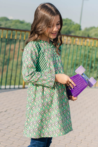 Zellbury Girls | 1 Piece Khaddar | Kurta - 1224 -  Zellbury Girls Essential Pret - Original Designer Dress - House of Maryam