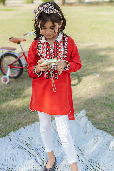 Zellbury Girls | 1 Piece Khaddar | Kurta - 1244 -  Zellbury Girls Essential Pret - Original Designer Dress - House of Maryam