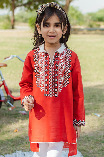 Zellbury Girls | 1 Piece Khaddar | Kurta - 1244 -  Zellbury Girls Essential Pret - Original Designer Dress - House of Maryam