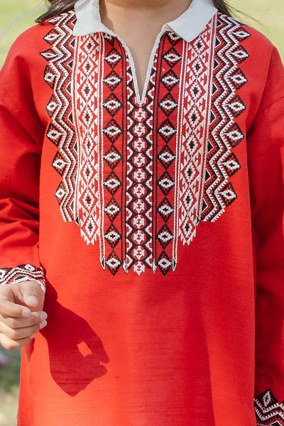 Zellbury Girls | 1 Piece Khaddar | Kurta - 1244 -  Zellbury Girls Essential Pret - Original Designer Dress - House of Maryam