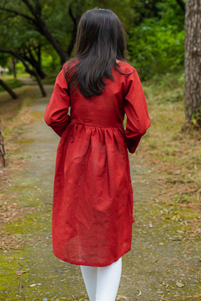 Zellbury Girls | 1 Piece Khaddar | Kurta - 1150 -  Zellbury Girls Essential Pret - Original Designer Dress - House of Maryam
