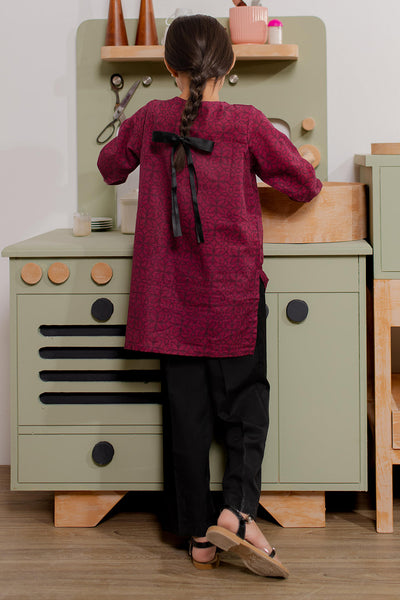 Zellbury Girls | 1 Piece Khaddar | Kurta - 1170 -  Zellbury Girls Essential Pret - Original Designer Dress - House of Maryam