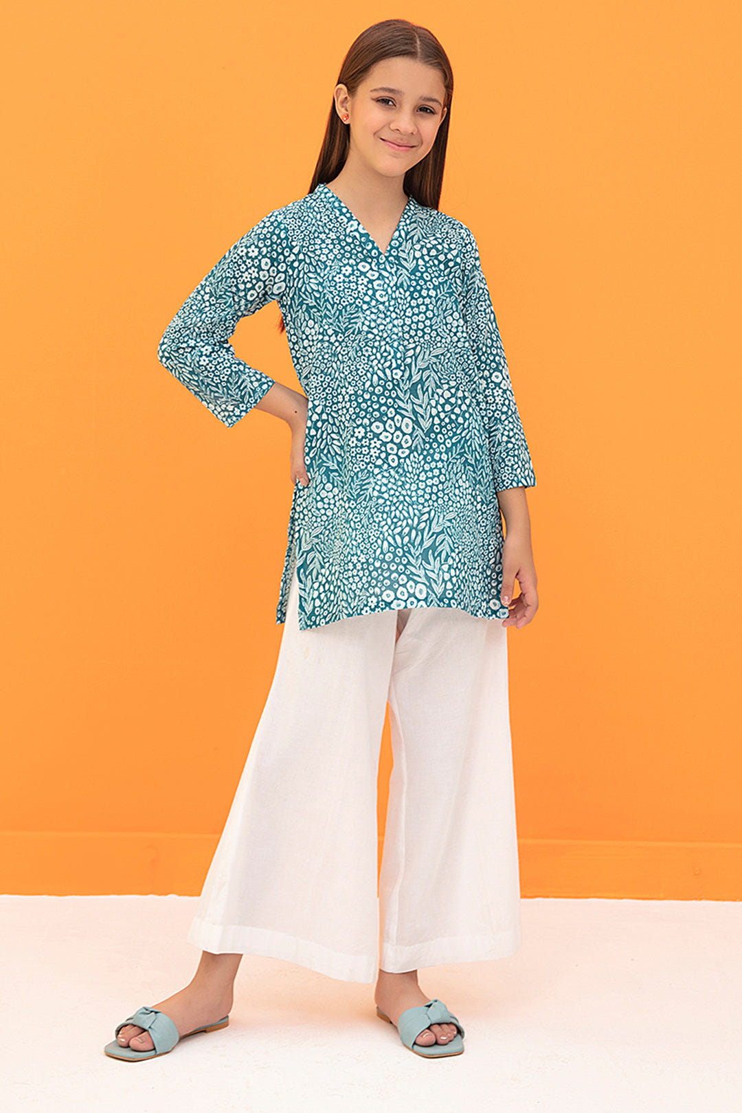 Zellbury Girls | 1 Piece Khaddar | Kurta - 1171 -  Zellbury Girls Essential Pret - Original Designer Dress - House of Maryam