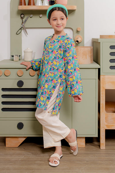 Zellbury Girls | 1 Piece Khaddar | Kurta - 1173 -  Zellbury Girls Essential Pret - Original Designer Dress - House of Maryam