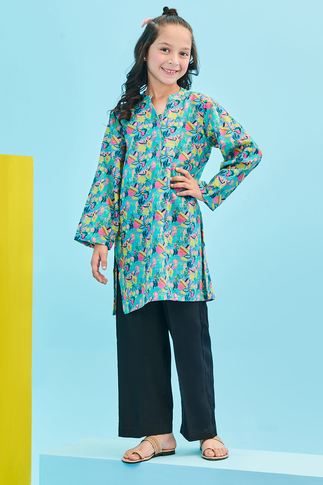Zellbury Girls | 1 Piece Khaddar | Kurta - 1173 -  Zellbury Girls Essential Pret - Original Designer Dress - House of Maryam