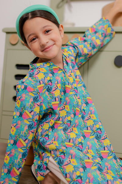 Zellbury Girls | 1 Piece Khaddar | Kurta - 1173 -  Zellbury Girls Essential Pret - Original Designer Dress - House of Maryam