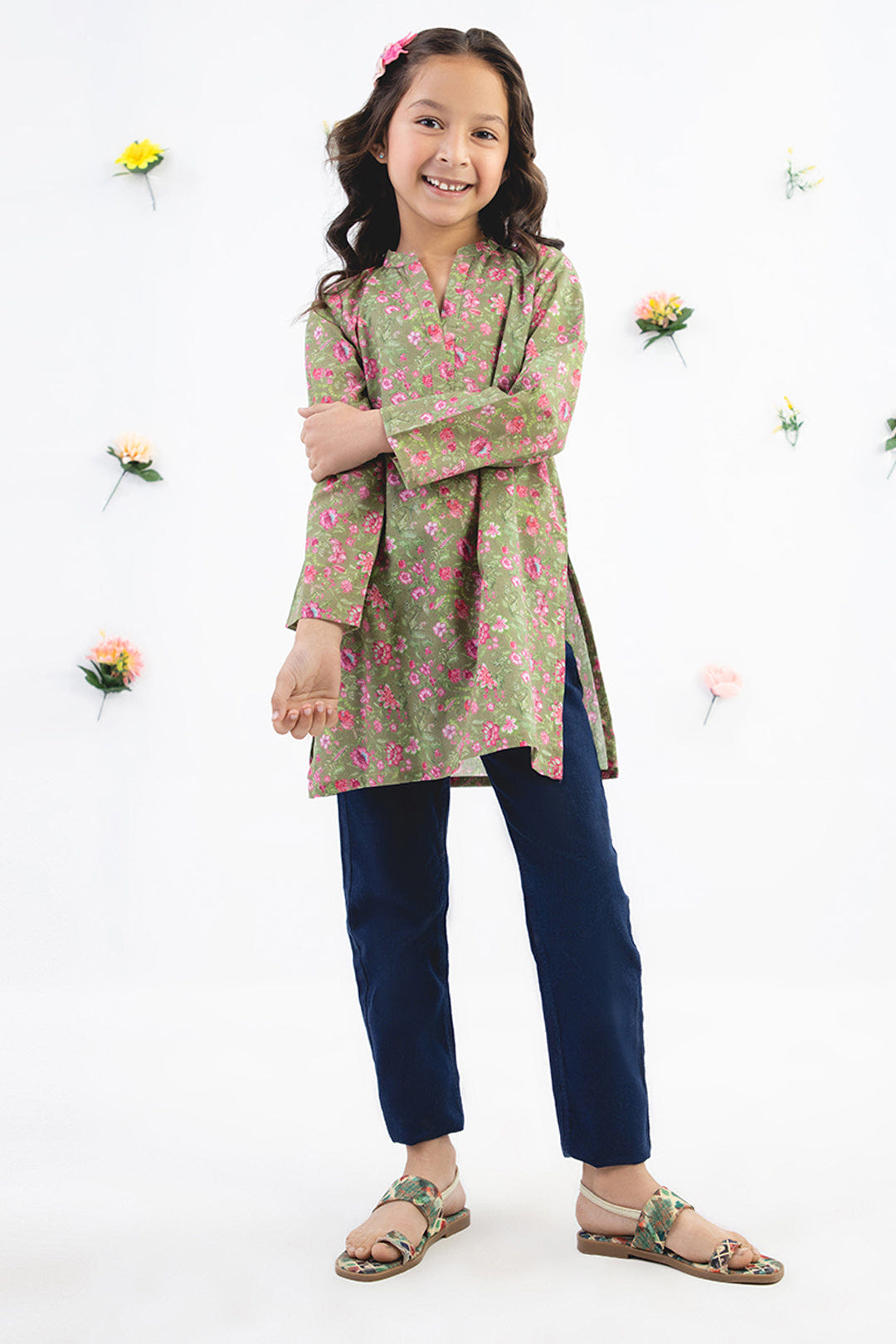 Zellbury Girls | 1 Piece Cambric | Kurta - 1227 -  Zellbury Girls Essential Pret - Original Designer Dress - House of Maryam