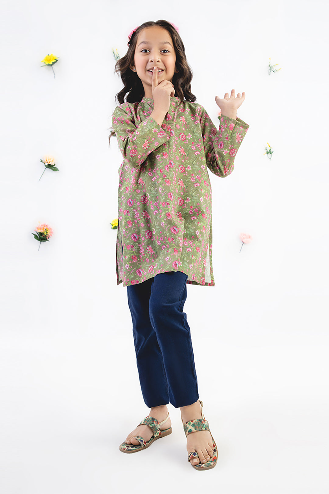 Zellbury Girls | 1 Piece Cambric | Kurta - 1227 -  Zellbury Girls Essential Pret - Original Designer Dress - House of Maryam
