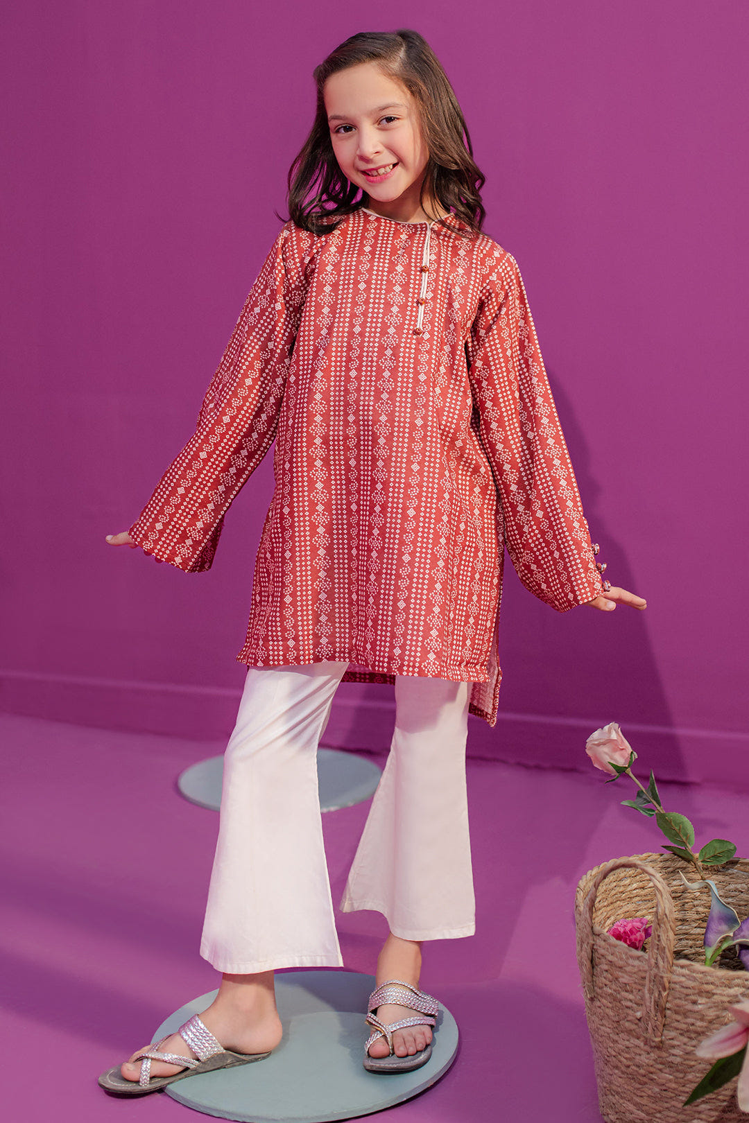 Zellbury Girls | 1 Piece Khaddar | Kurta - 1714 -  Zellbury Girls Essential Pret - Original Designer Dress - House of Maryam