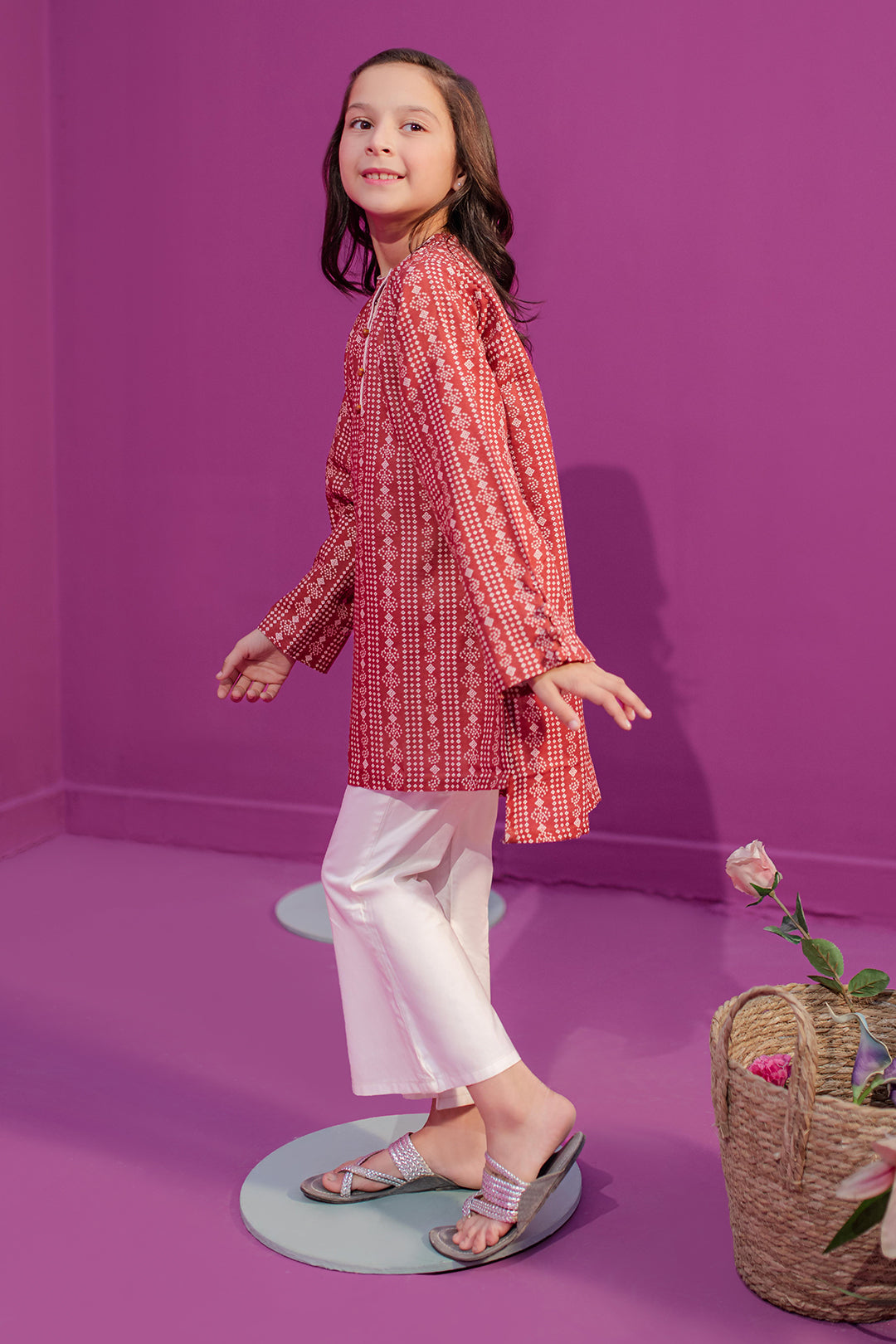 Zellbury Girls | 1 Piece Khaddar | Kurta - 1714 -  Zellbury Girls Essential Pret - Original Designer Dress - House of Maryam