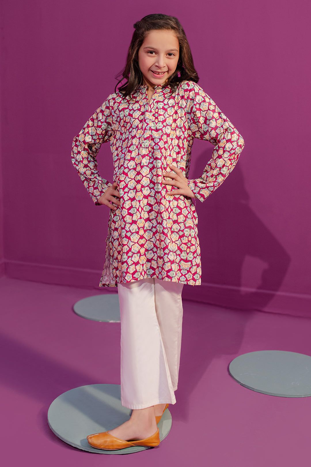 Zellbury Girls | 1 Piece Viscose | Kurta - 1719 -  Zellbury Girls Essential Pret - Original Designer Dress - House of Maryam
