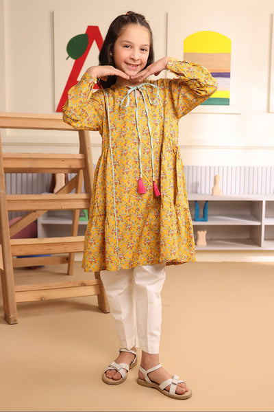 Zellbury Girls | 1 Piece Viscose | Kurta - 1723 -  Zellbury Girls Essential Pret - Original Designer Dress - House of Maryam