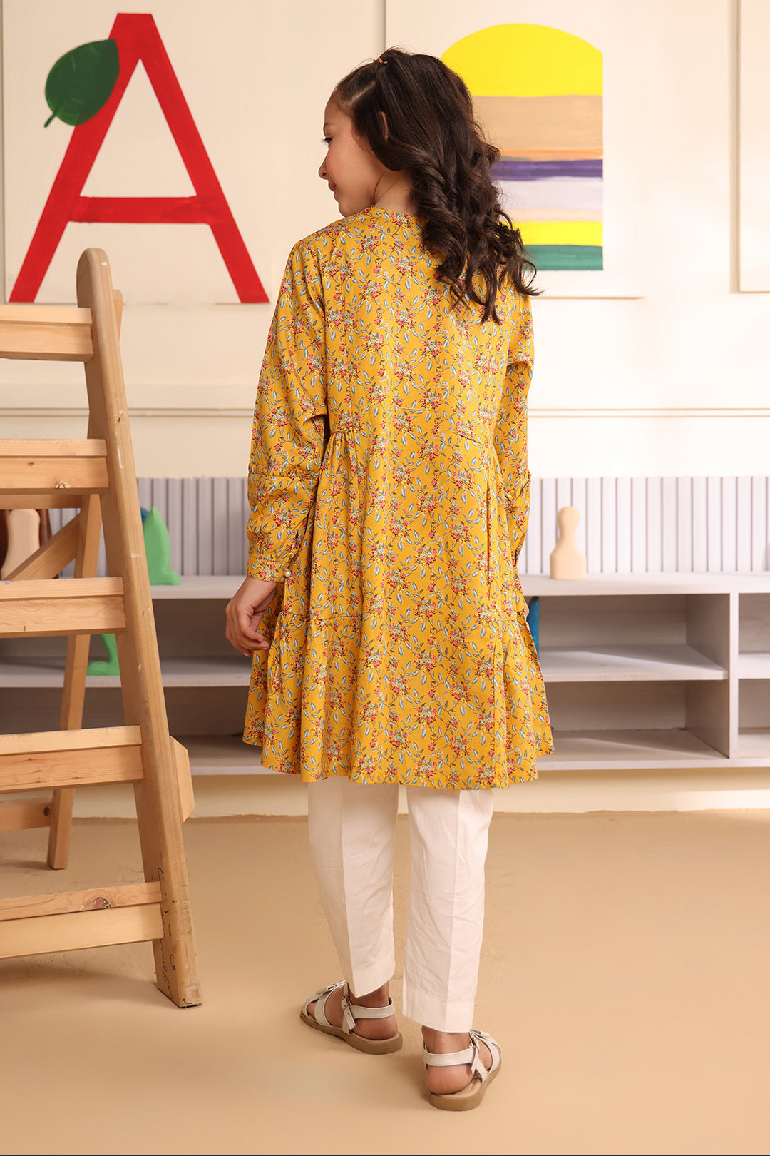 Zellbury Girls | 1 Piece Viscose | Kurta - 1723 -  Zellbury Girls Essential Pret - Original Designer Dress - House of Maryam