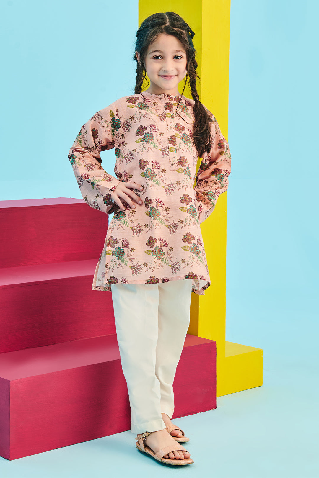 Zellbury Girls | 1 Piece Khaddar | Kurta - 1732 -  Zellbury Girls Essential Pret - Original Designer Dress - House of Maryam