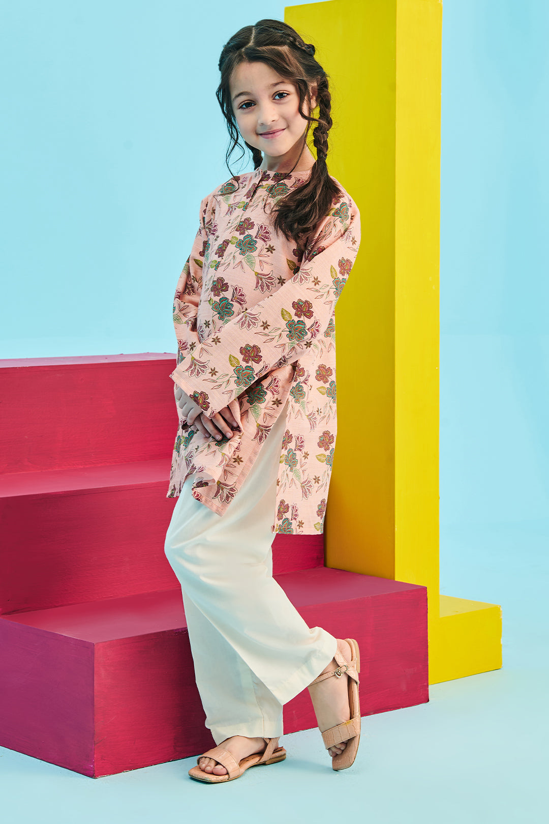 Zellbury Girls | 1 Piece Khaddar | Kurta - 1732 -  Zellbury Girls Essential Pret - Original Designer Dress - House of Maryam