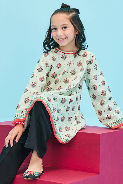 Zellbury Girls | 1 Piece Khaddar | Kurta - 1733 -  Zellbury Girls Essential Pret - Original Designer Dress - House of Maryam