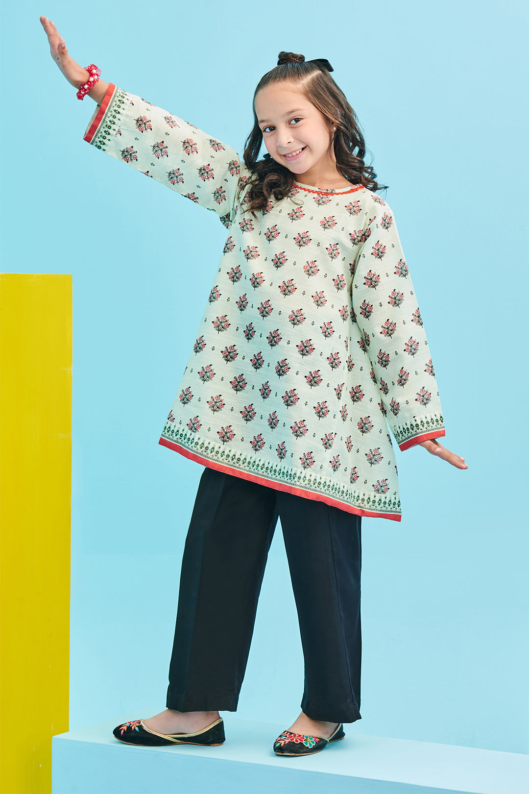 Zellbury Girls | 1 Piece Khaddar | Kurta - 1733 -  Zellbury Girls Essential Pret - Original Designer Dress - House of Maryam