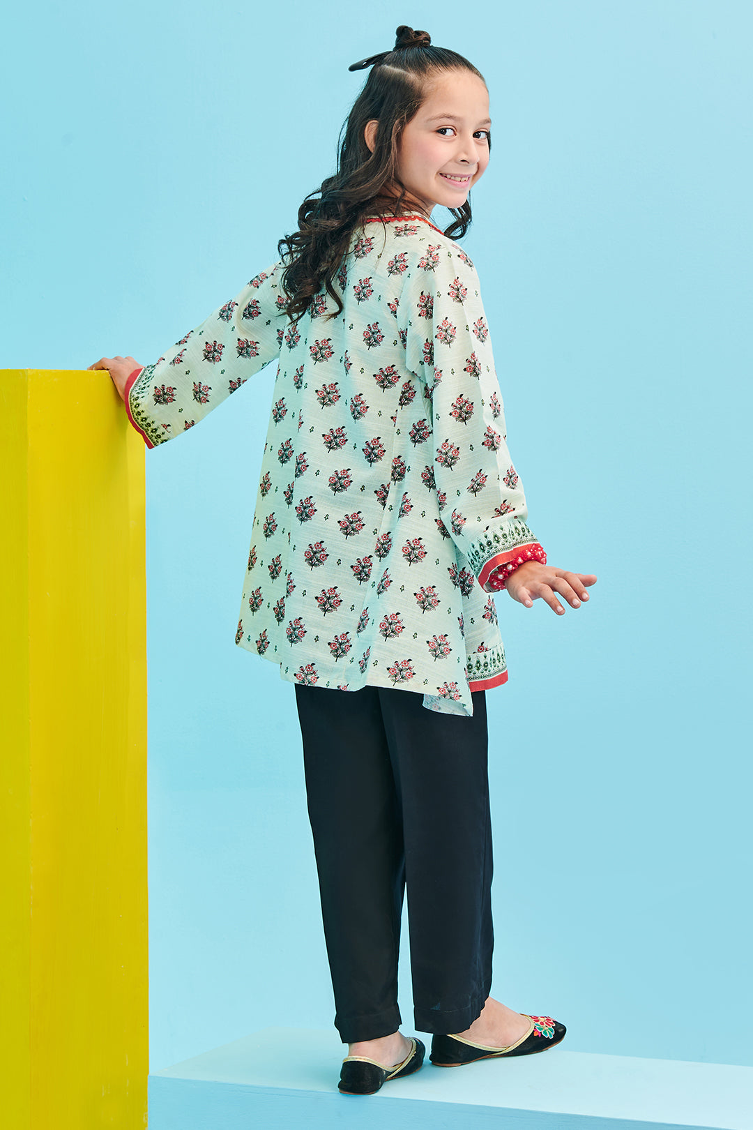 Zellbury Girls | 1 Piece Khaddar | Kurta - 1733 -  Zellbury Girls Essential Pret - Original Designer Dress - House of Maryam