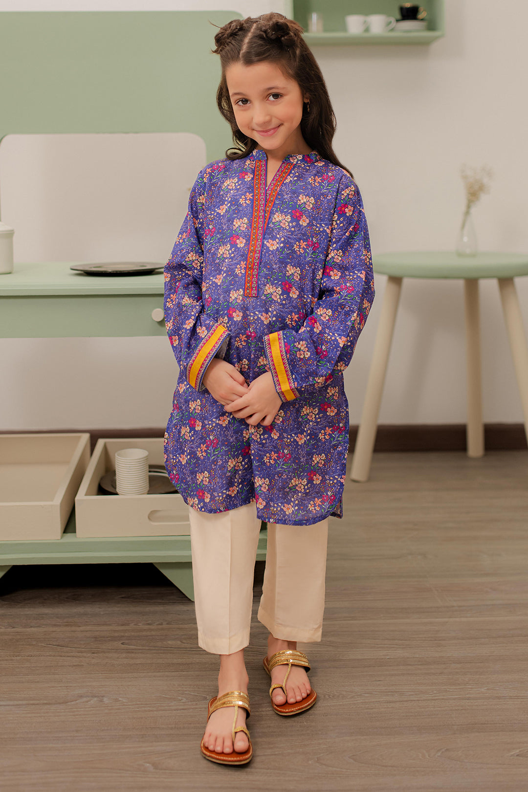 Zellbury Girls | 1 Piece Khaddar | Kurta - 1753 -  Zellbury Girls Essential Pret - Original Designer Dress - House of Maryam