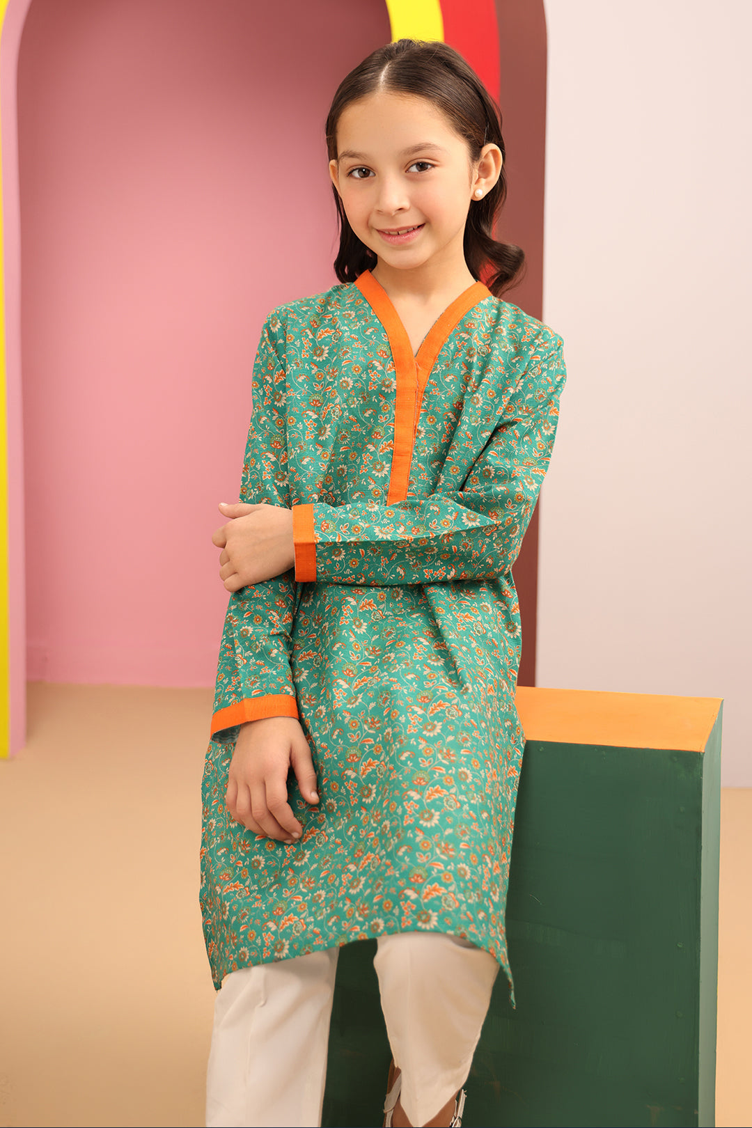Zellbury Girls | 1 Piece Khaddar | Kurta - 1776 -  Zellbury Girls Essential Pret - Original Designer Dress - House of Maryam