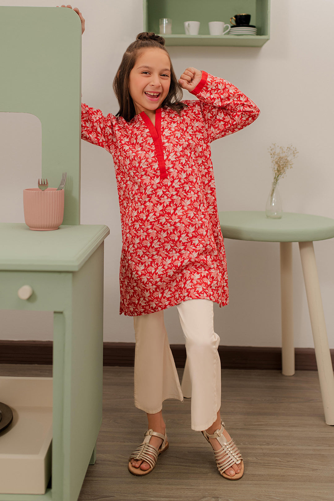 Zellbury Girls | 1 Piece Khaddar | Kurta - 1777 -  Zellbury Girls Essential Pret - Original Designer Dress - House of Maryam