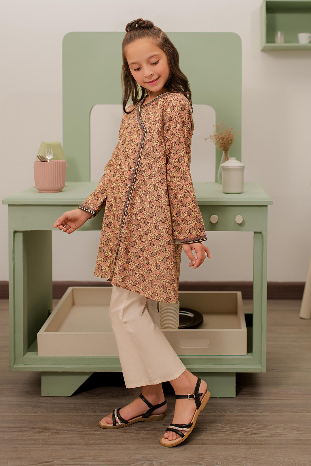 Zellbury Girls | 1 Piece Khaddar | Kurta - 1780 -  Zellbury Girls Essential Pret - Original Designer Dress - House of Maryam