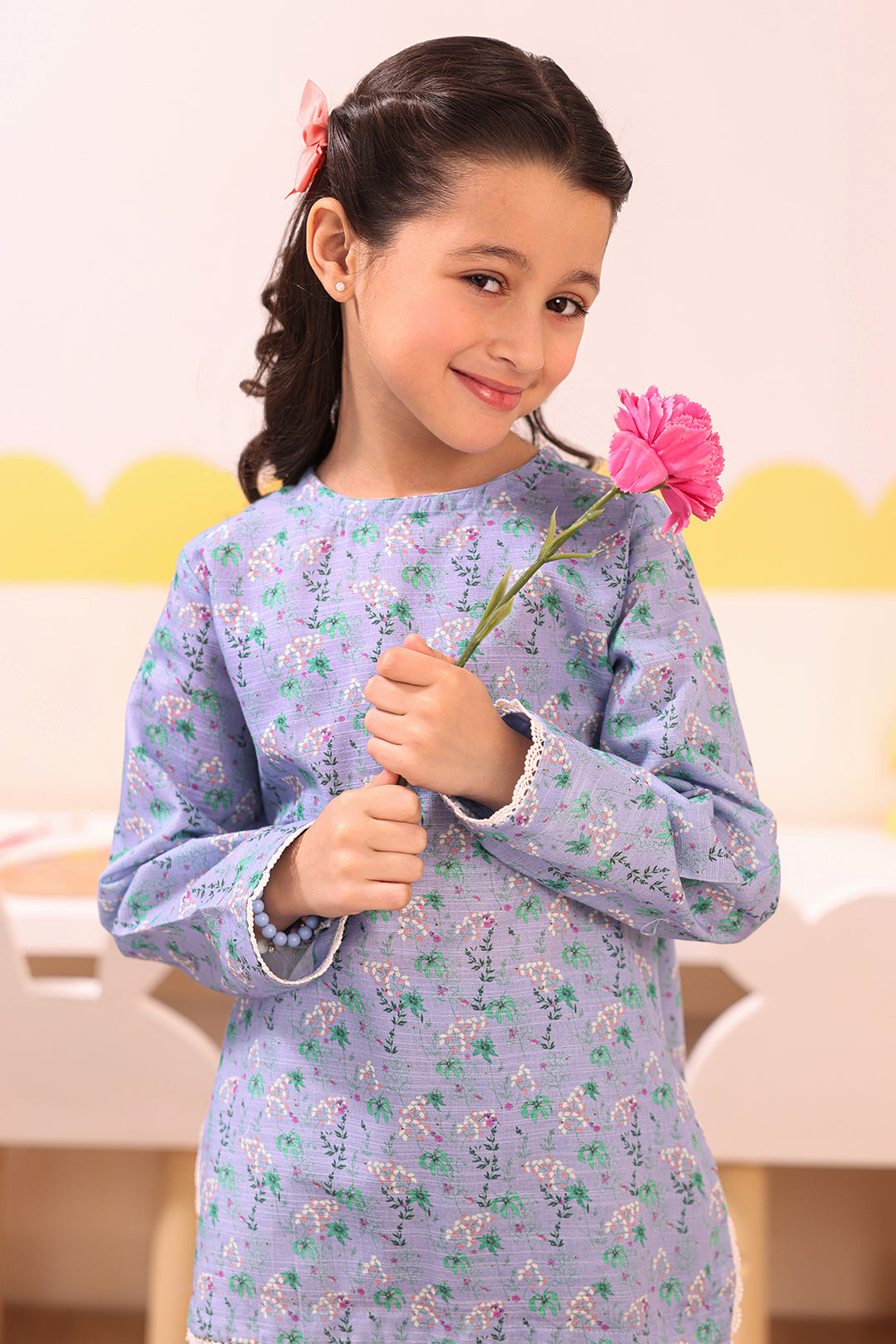 Zellbury Girls | 2 Piece Khaddar | Kurta Trouser - 2748 -  Zellbury Girls Essential Pret -  House of Maryam