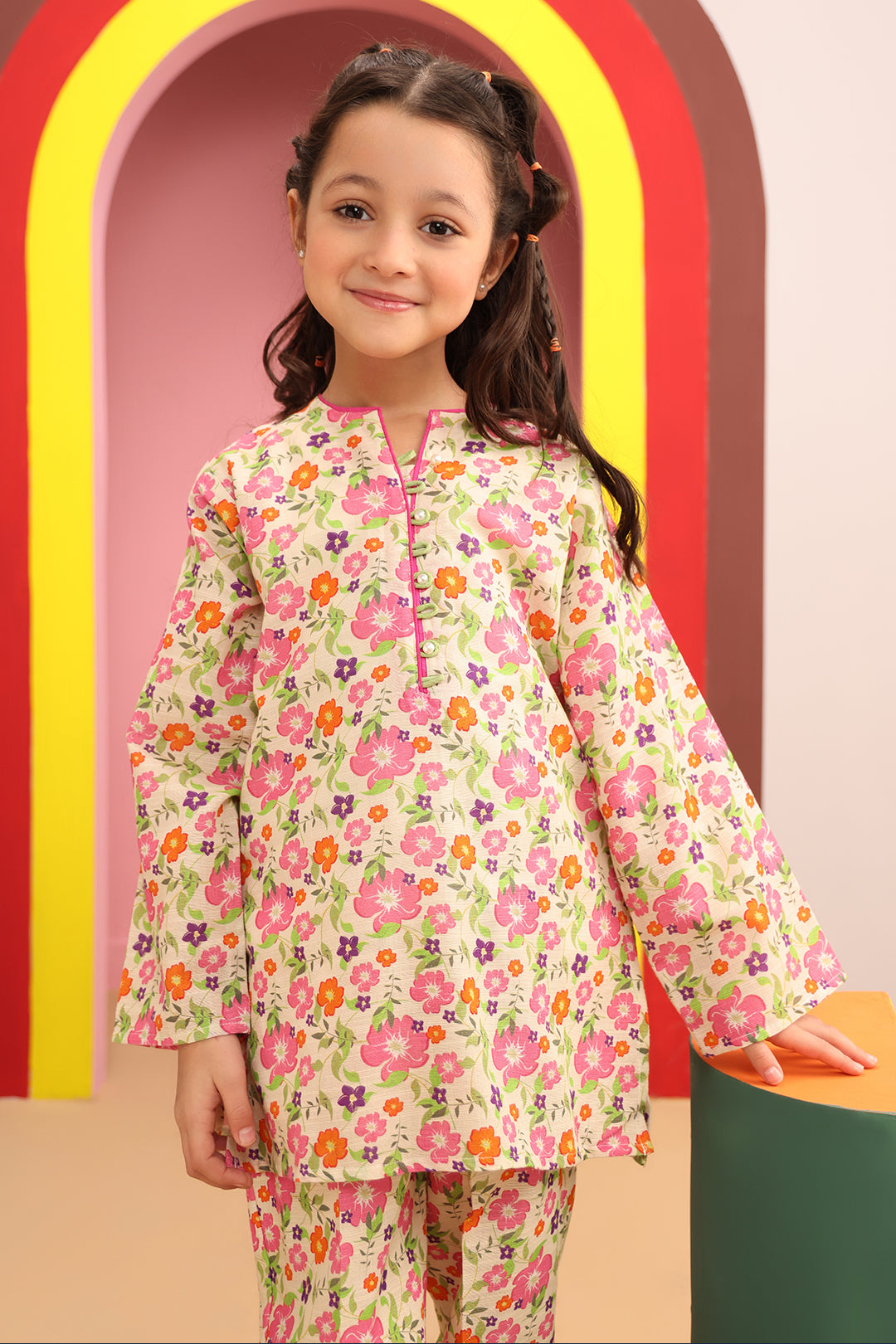 Zellbury Girls | 2 Piece Khaddar | Kurta Trouser - 2749 -  Zellbury Girls Essential Pret - Original Designer Dress - House of Maryam