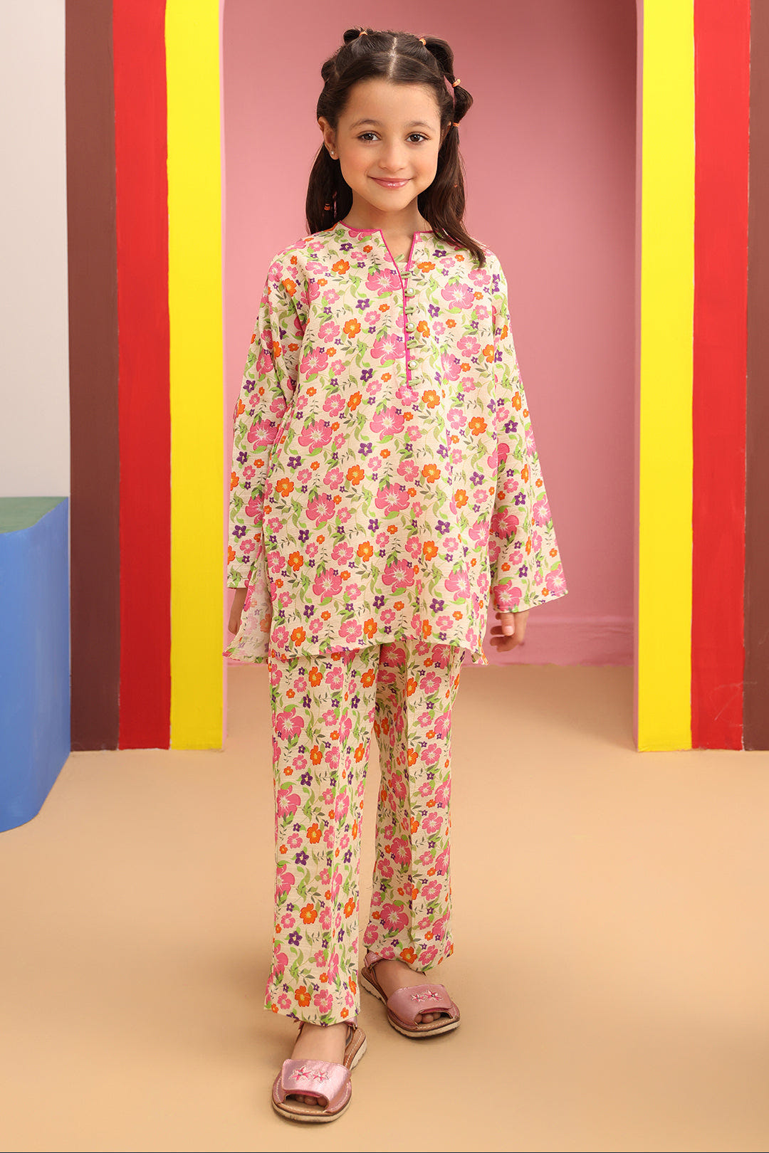 Zellbury Girls | 2 Piece Khaddar | Kurta Trouser - 2749 -  Zellbury Girls Essential Pret - Original Designer Dress - House of Maryam