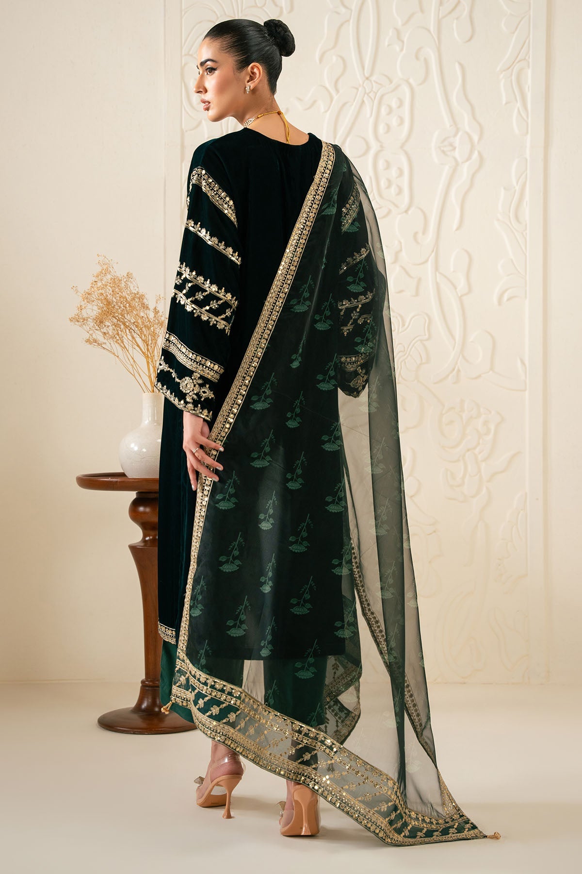 Cross Stitch | Luxury Pret | Celestial Spark-3PC (Shirt, Trouser & Dupatta)-6