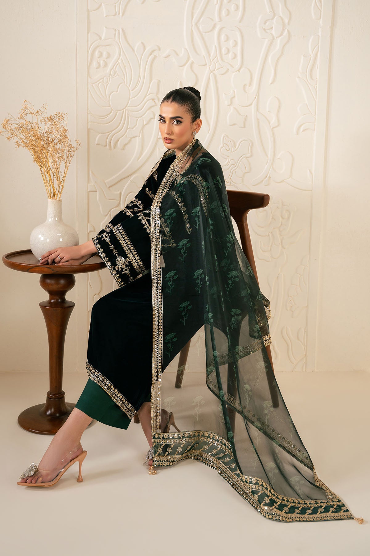 Cross Stitch | Luxury Pret | Celestial Spark-3PC (Shirt, Trouser & Dupatta)-3