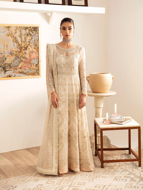 Gulaal | Embroidered Chiffon 23 | ROYALE GL-EC-23V1-01 -  Gulaal Formal - Original Designer Dress - House of Maryam