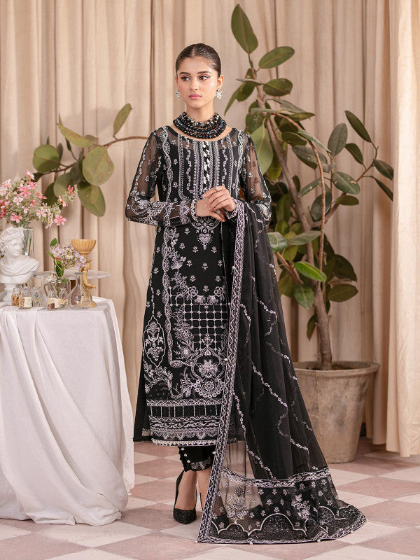 Gulaal | Embroidered Chiffon 23 | MAHJABEEN UC-01 -  Gulaal Formal - Original Designer Dress - House of Maryam