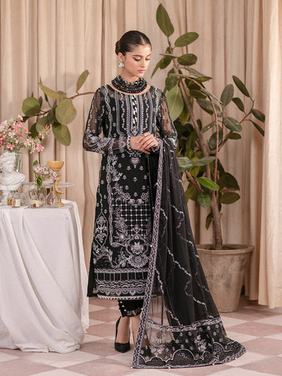 Gulaal | Embroidered Chiffon 23 | MAHJABEEN UC-01 -  Gulaal Formal - Original Designer Dress - House of Maryam