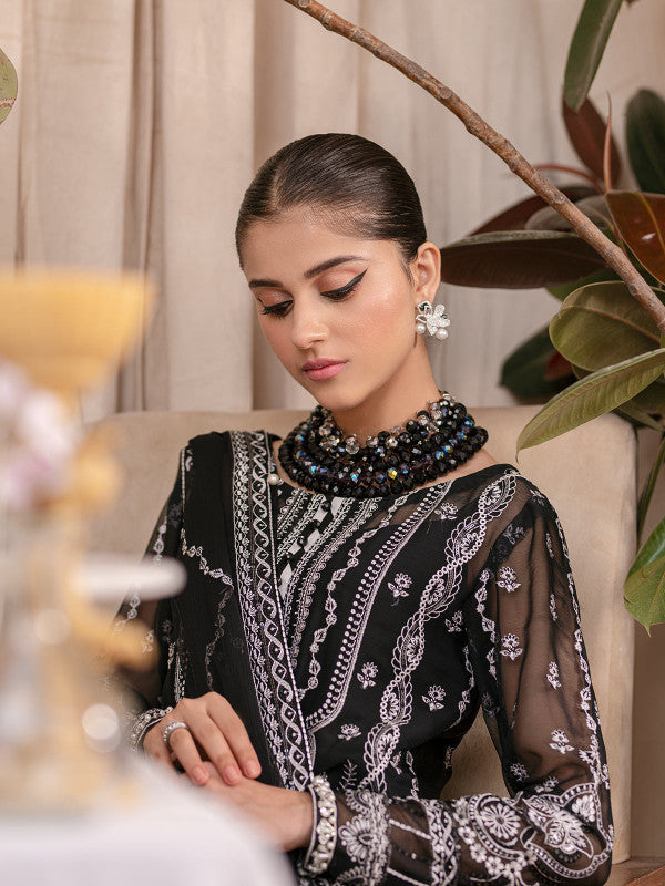 Gulaal | Embroidered Chiffon 23 | MAHJABEEN UC-01 -  Gulaal Formal - Original Designer Dress - House of Maryam