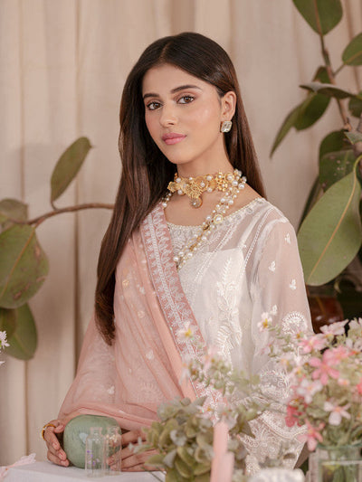 Gulaal | Embroidered Chiffon 23 | MEESHA UC-02 -  Gulaal Formal - Original Designer Dress - House of Maryam