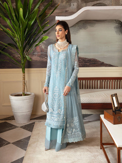 Gulaal | Embroidered Chiffon 23 | CALYPSO GL-EC-23V1-05 -  Gulaal Formal - Original Designer Dress - House of Maryam