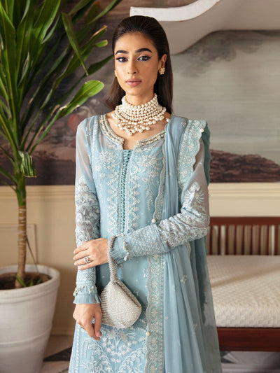 Gulaal | Embroidered Chiffon 23 | CALYPSO GL-EC-23V1-05 -  Gulaal Formal - Original Designer Dress - House of Maryam