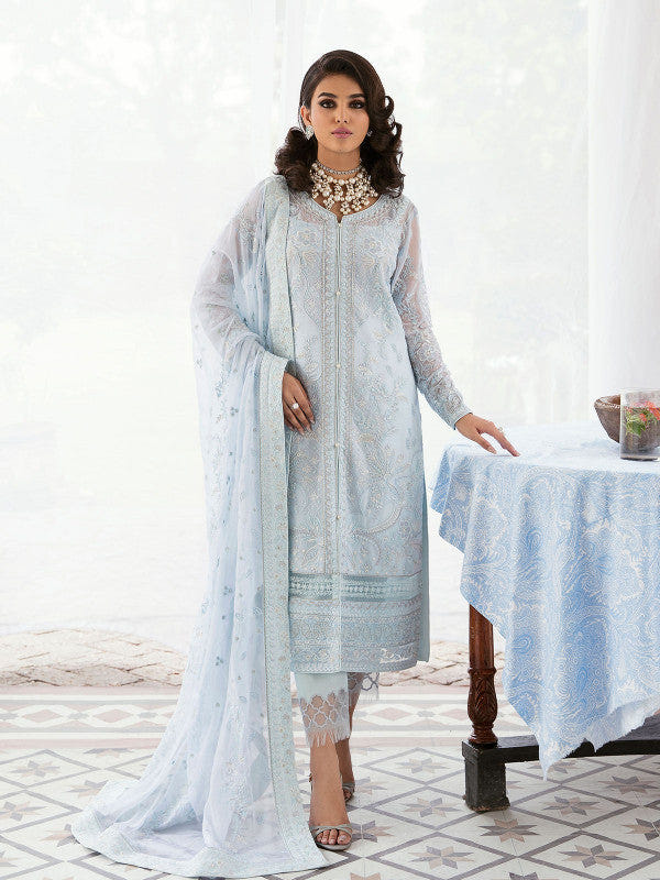 Gulaal | Embroidered Chiffon 23 | Wisteria -  Gulaal Formal - Original Designer Dress - House of Maryam