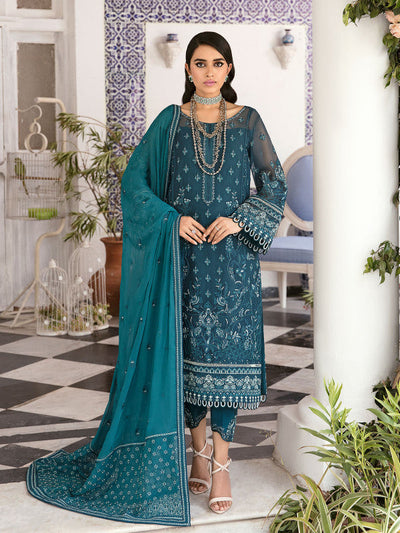 Gulaal | Embroidered Chiffon 23 | Reyah -  Gulaal Formal - Original Designer Dress - House of Maryam
