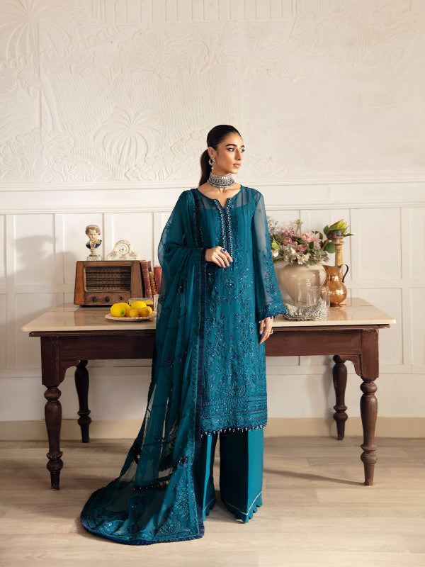 Gulaal | Embroidered Chiffon 23 | MARLEEN GL-EC-23V1-08 -  Gulaal Formal - Original Designer Dress - House of Maryam