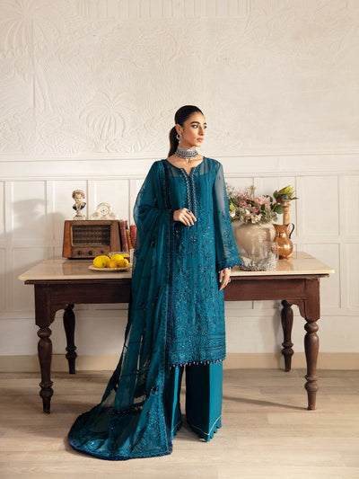 Gulaal | Embroidered Chiffon 23 | MARLEEN GL-EC-23V1-08 -  Gulaal Formal - Original Designer Dress - House of Maryam