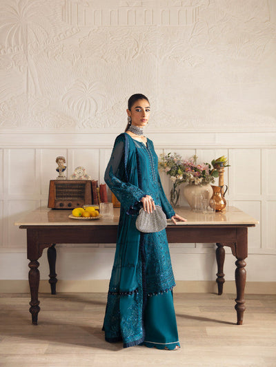 Gulaal | Embroidered Chiffon 23 | MARLEEN GL-EC-23V1-08 -  Gulaal Formal - Original Designer Dress - House of Maryam
