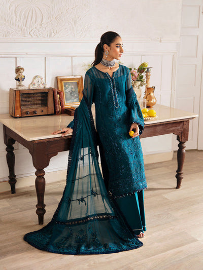 Gulaal | Embroidered Chiffon 23 | MARLEEN GL-EC-23V1-08 -  Gulaal Formal - Original Designer Dress - House of Maryam